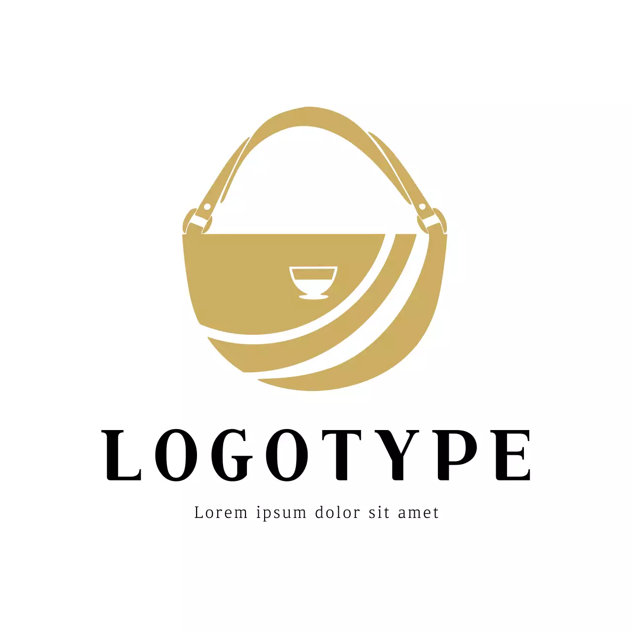 Gold Minimal Design Logo