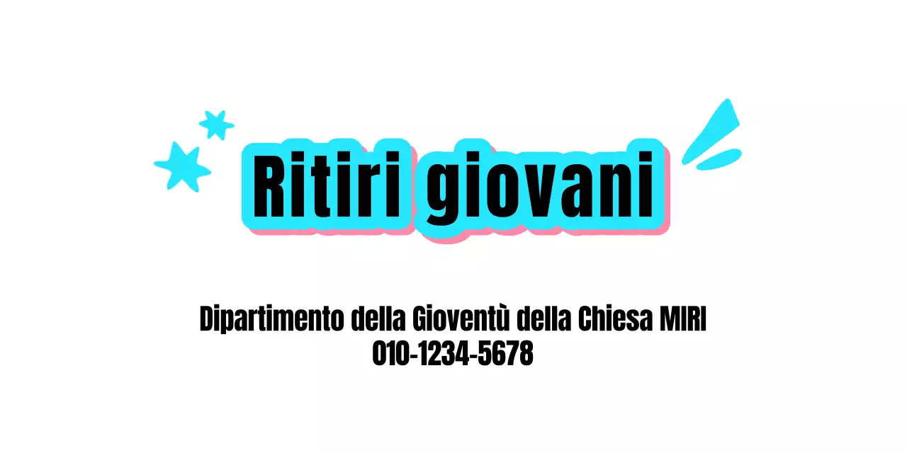 Promuovere un ritiro giovanile azzurro e rosa