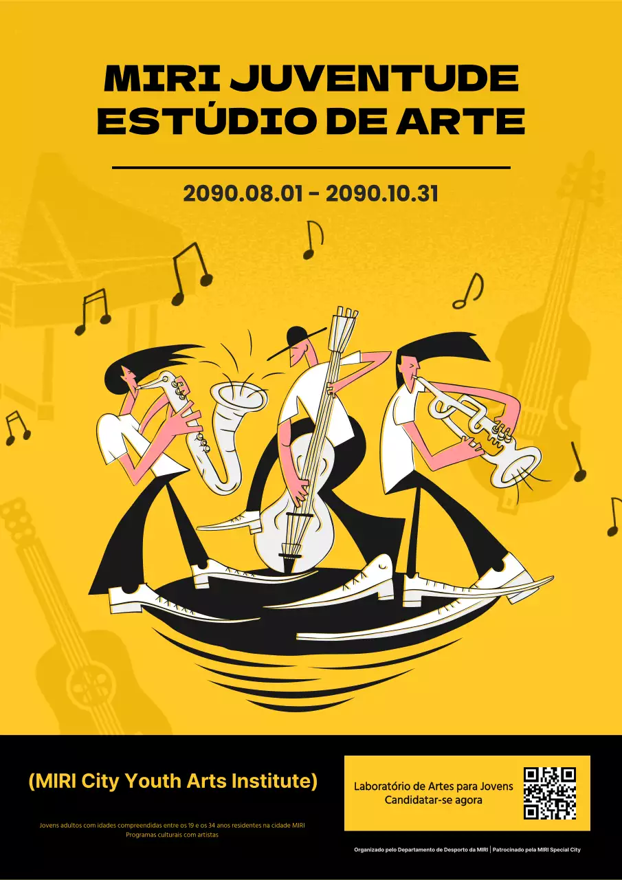 Promover um pop de amarelo e preto nas actuações musicais