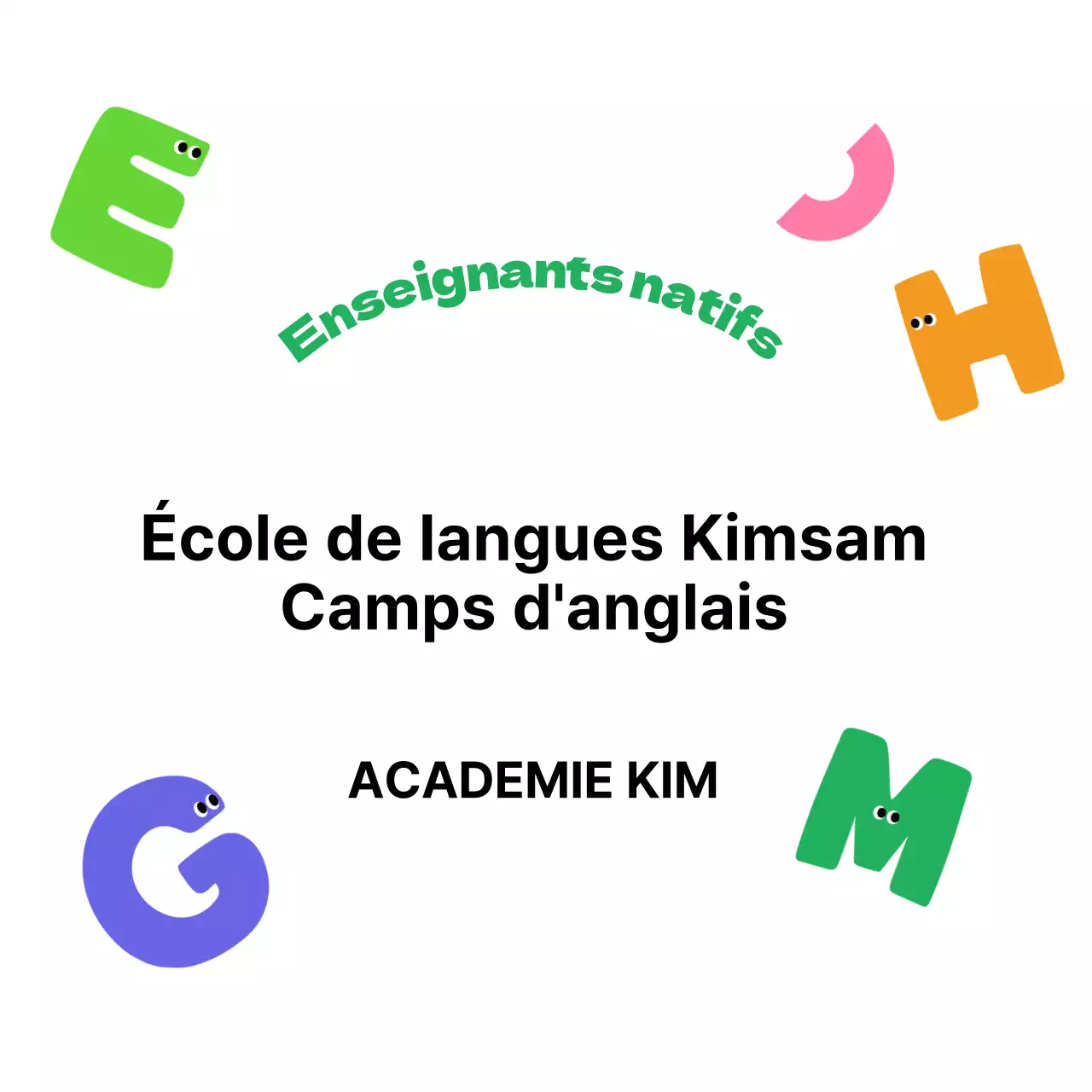 Un camp d'anglais mignon et coloré qui fait la différence