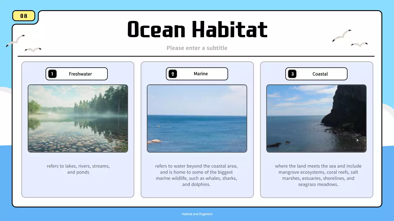 Blue Simple Animal Guide Presentation