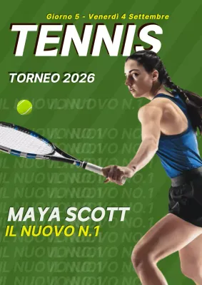 Poster dei Campionati verdi di tennis moderno