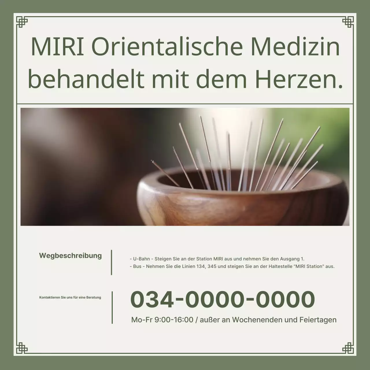 Khaki und lindgrün minimalistische Autounfall pflanzliche Lösung Leitfaden