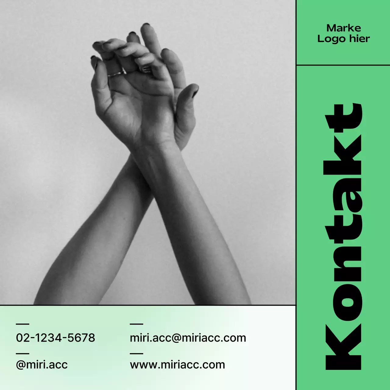 Fördern Sie eine grüne, kitschige Marke