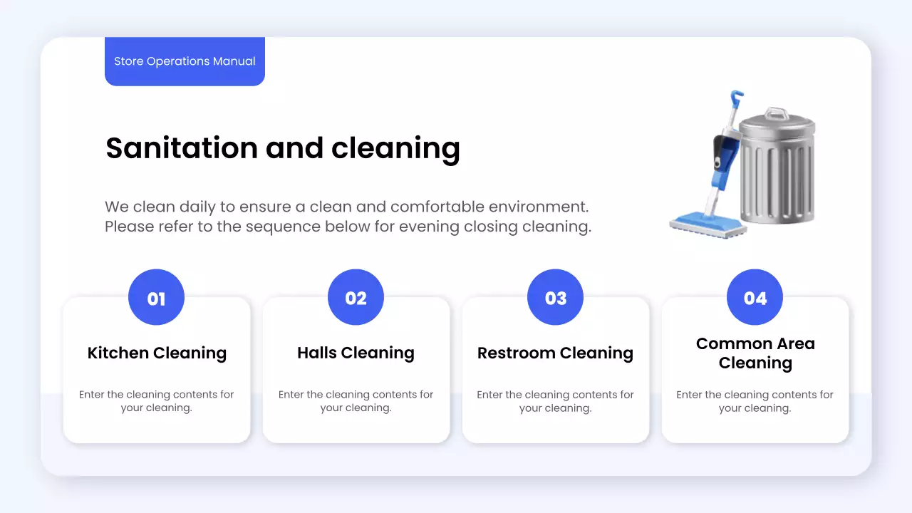 Blue Modern Store Guide Presentation