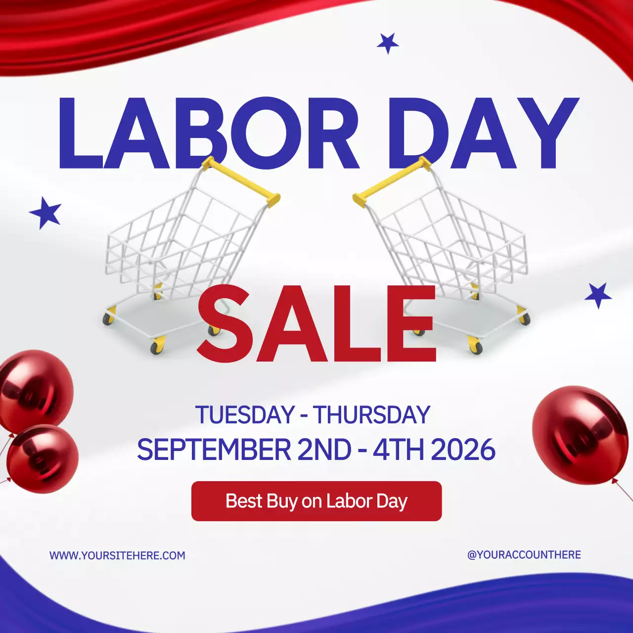 Red Modern Sale Promotion Social Media Post