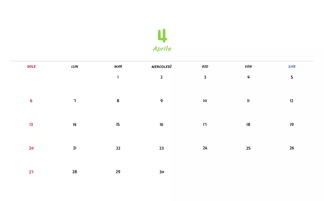 Calendario di Capodanno con simpatiche illustrazioni