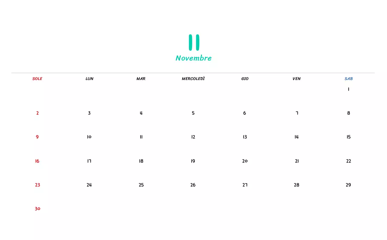 Calendario di Capodanno con simpatiche illustrazioni