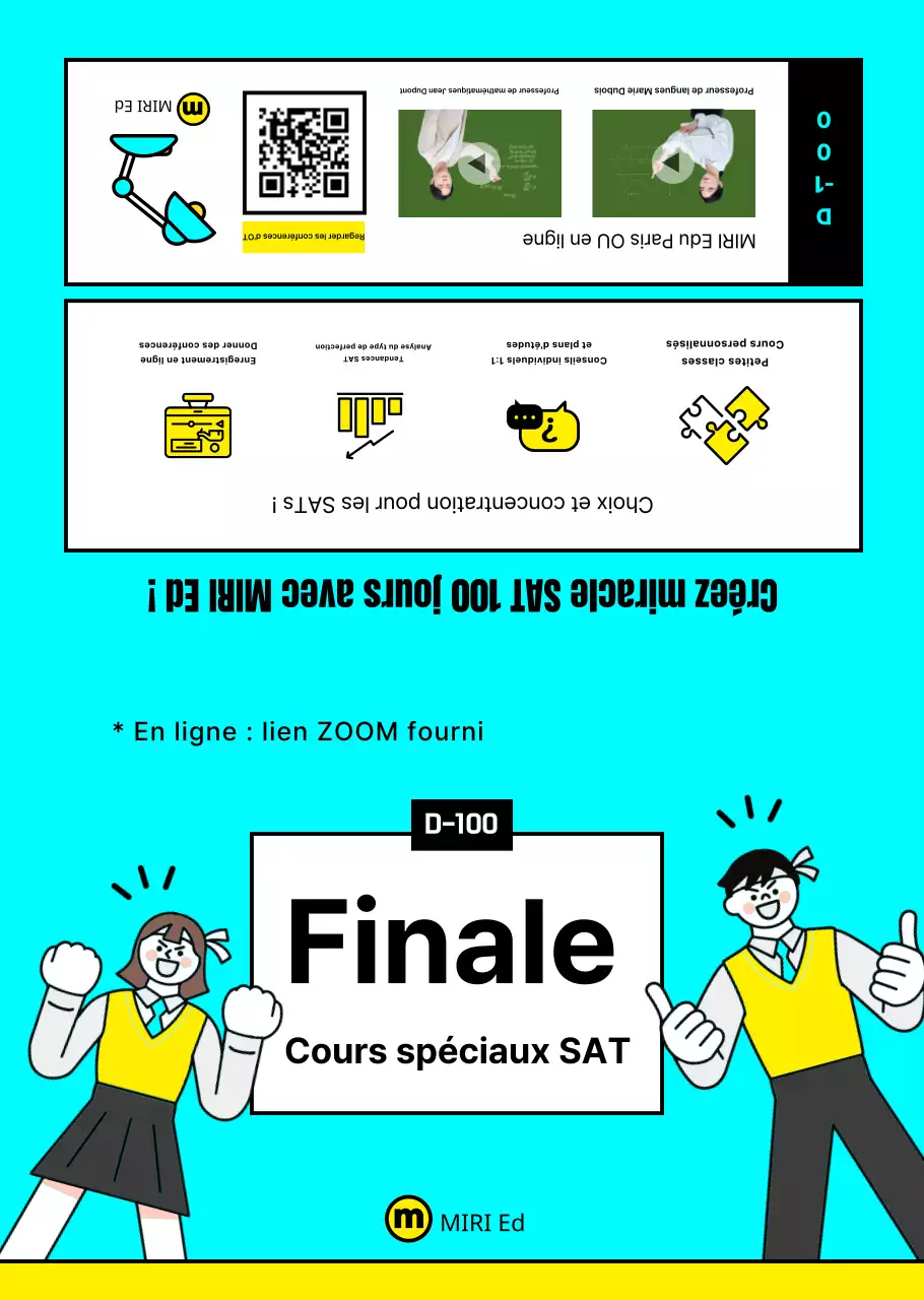 Dépliant scolaire SATs soigné