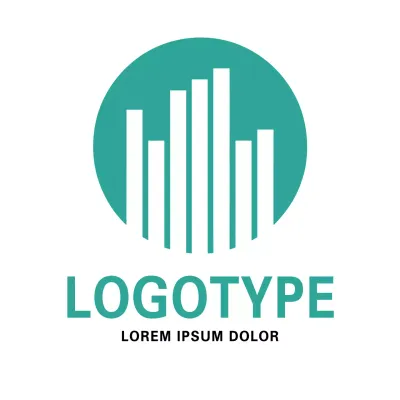 Teal Modern Design Logo