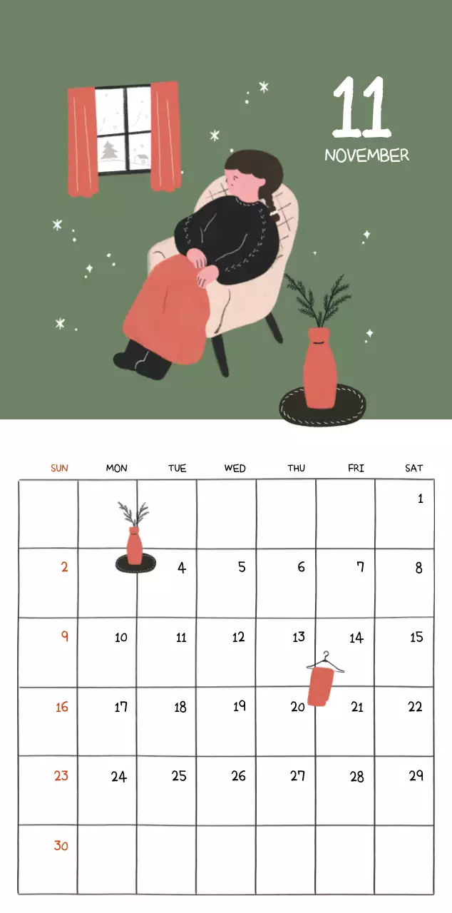 Colorful and cute everyday illustration concept