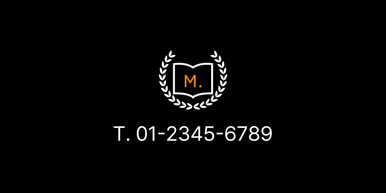 École de langues décorée de lauriers orange et blancs