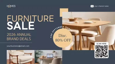 Grey Modern Furniture Promotion YouTube Thumbnail