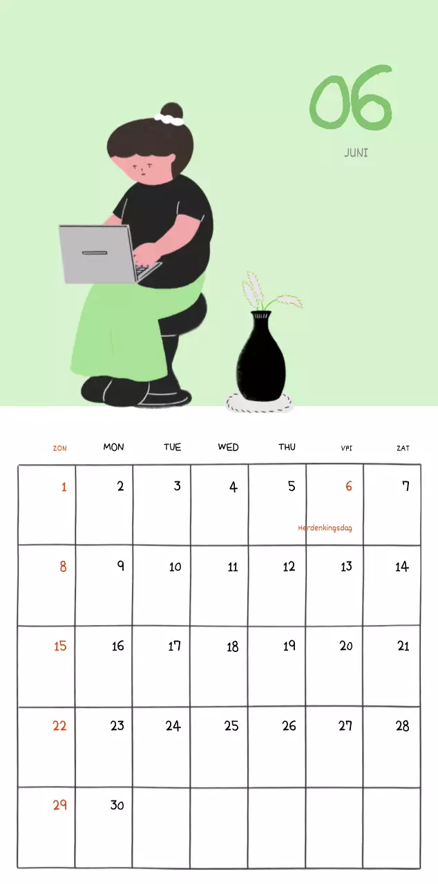 Een kleurrijk en schattig alledaags illustratieconcept