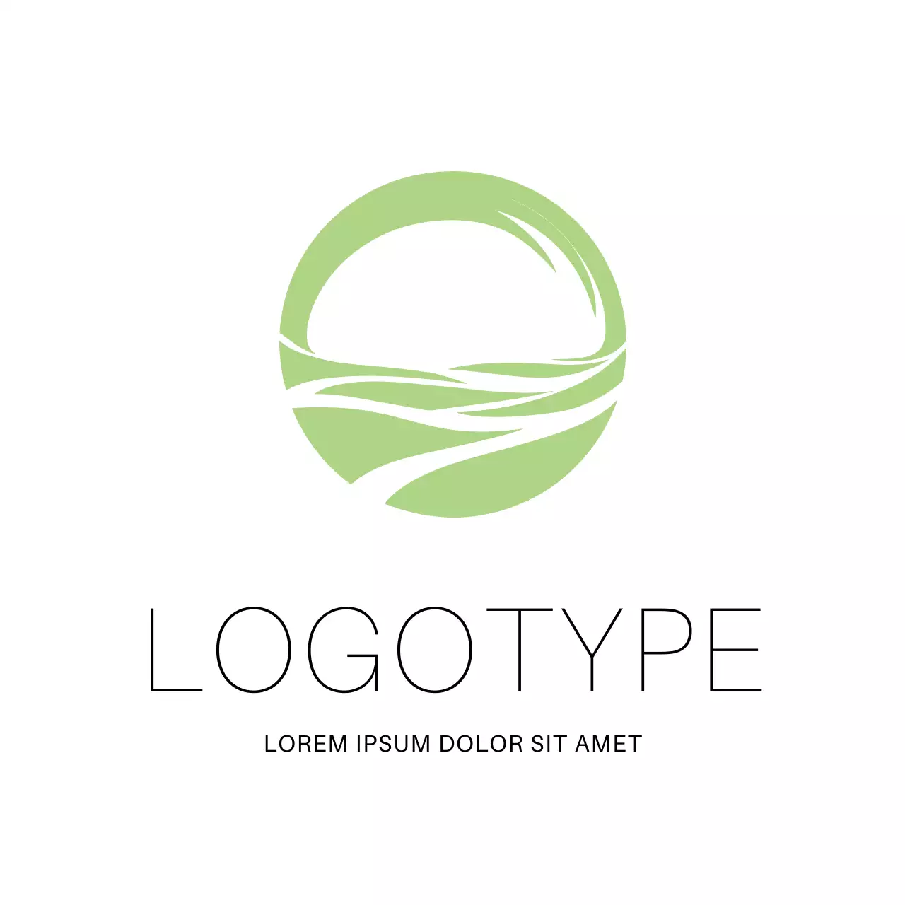 Green Minimal Design Logo