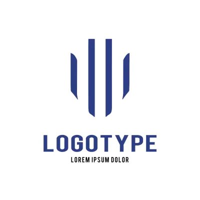 Blue Modern Design Logo