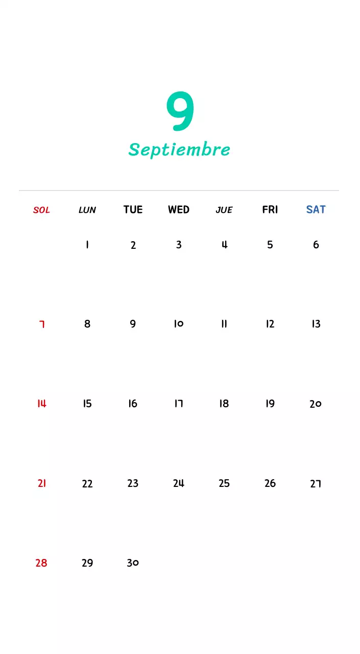 Calendario de Año Nuevo con simpáticas ilustraciones