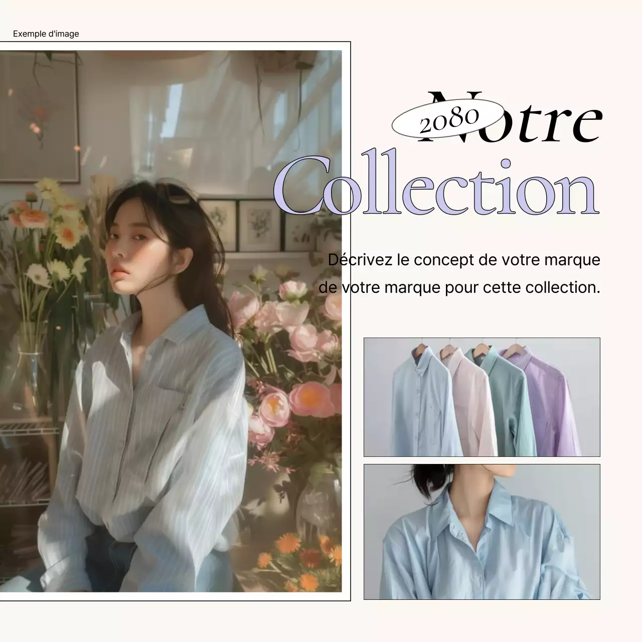 Promouvoir une image de marque moderne en lavande et ivoire