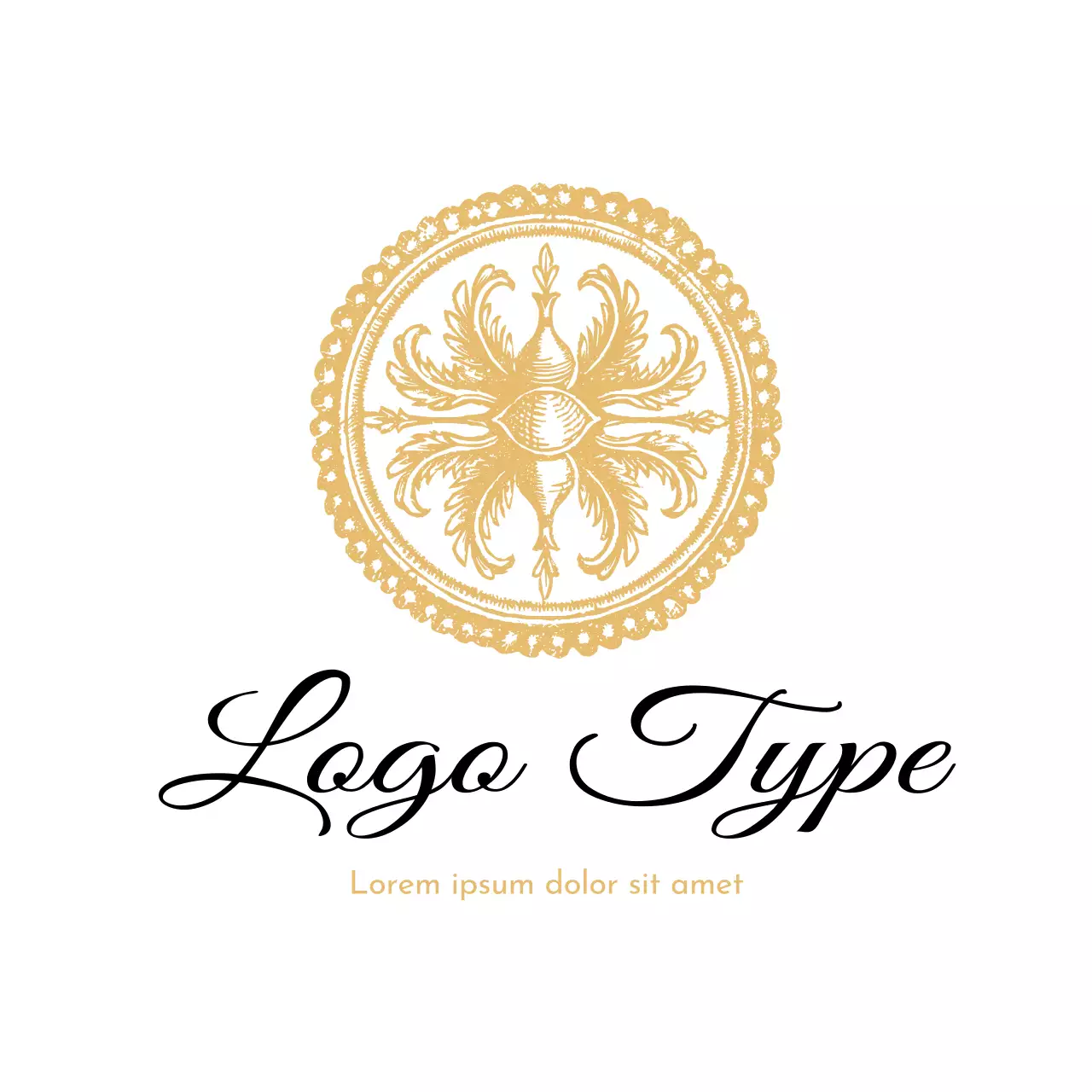 Gold Elegant Design Logo