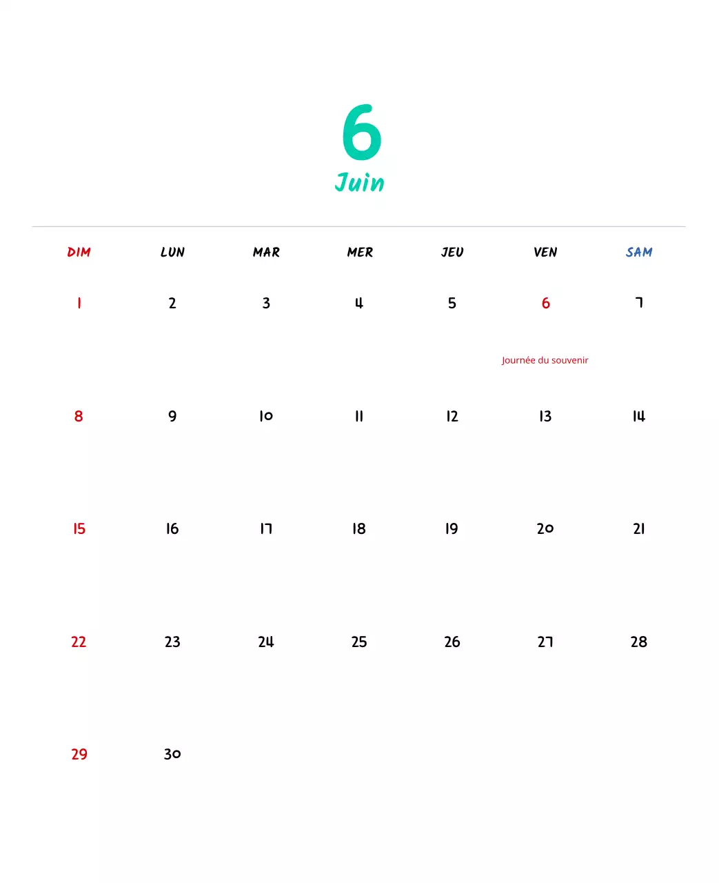 Calendrier du Nouvel An avec de jolies illustrations