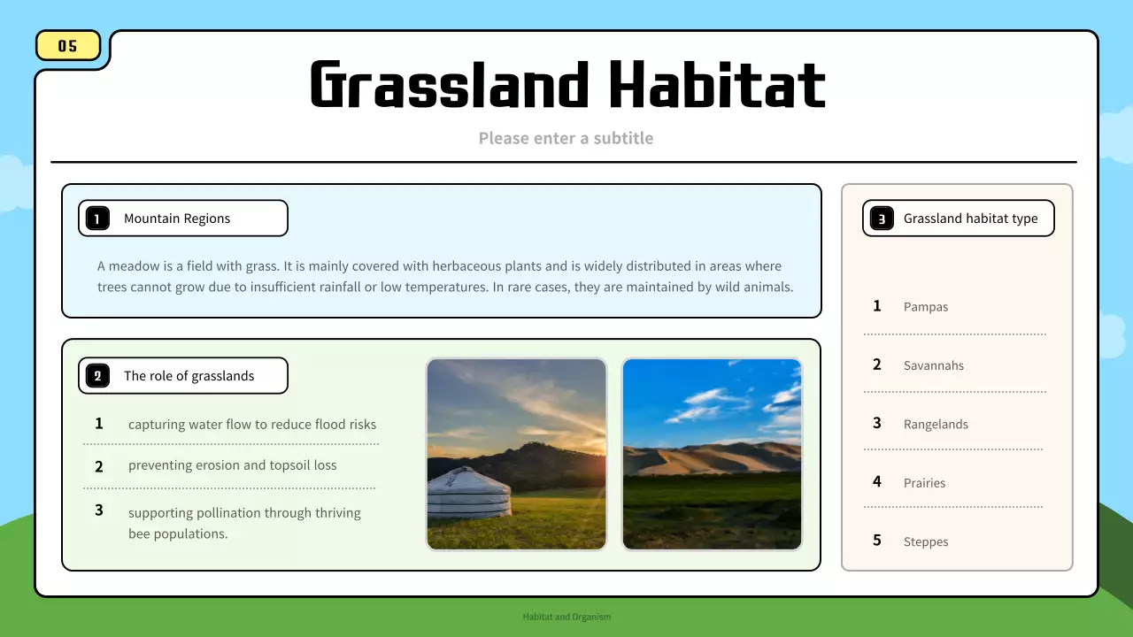 Blue Simple Animal Guide Presentation