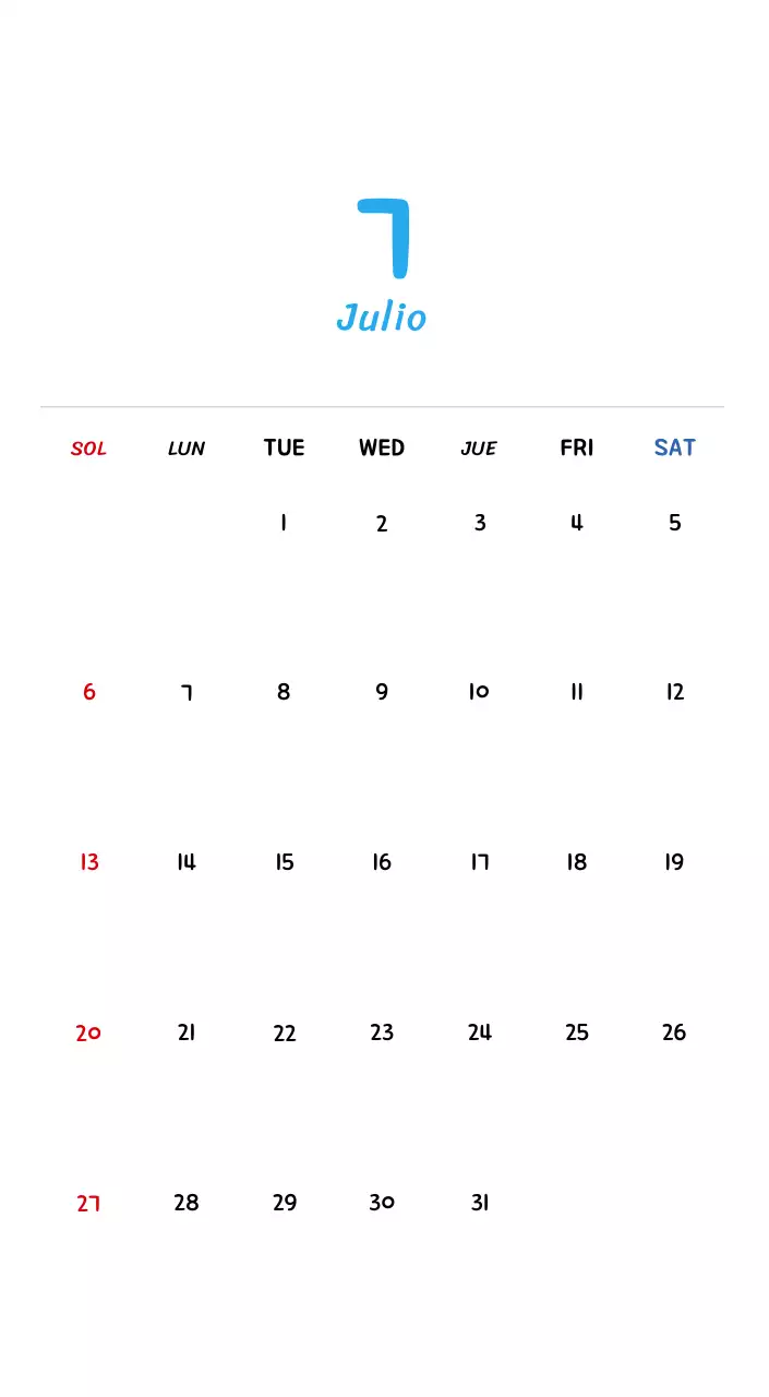 Calendario de Año Nuevo con simpáticas ilustraciones