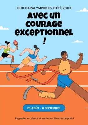Promouvoir les Jeux paralympiques d'été en bleu et orange