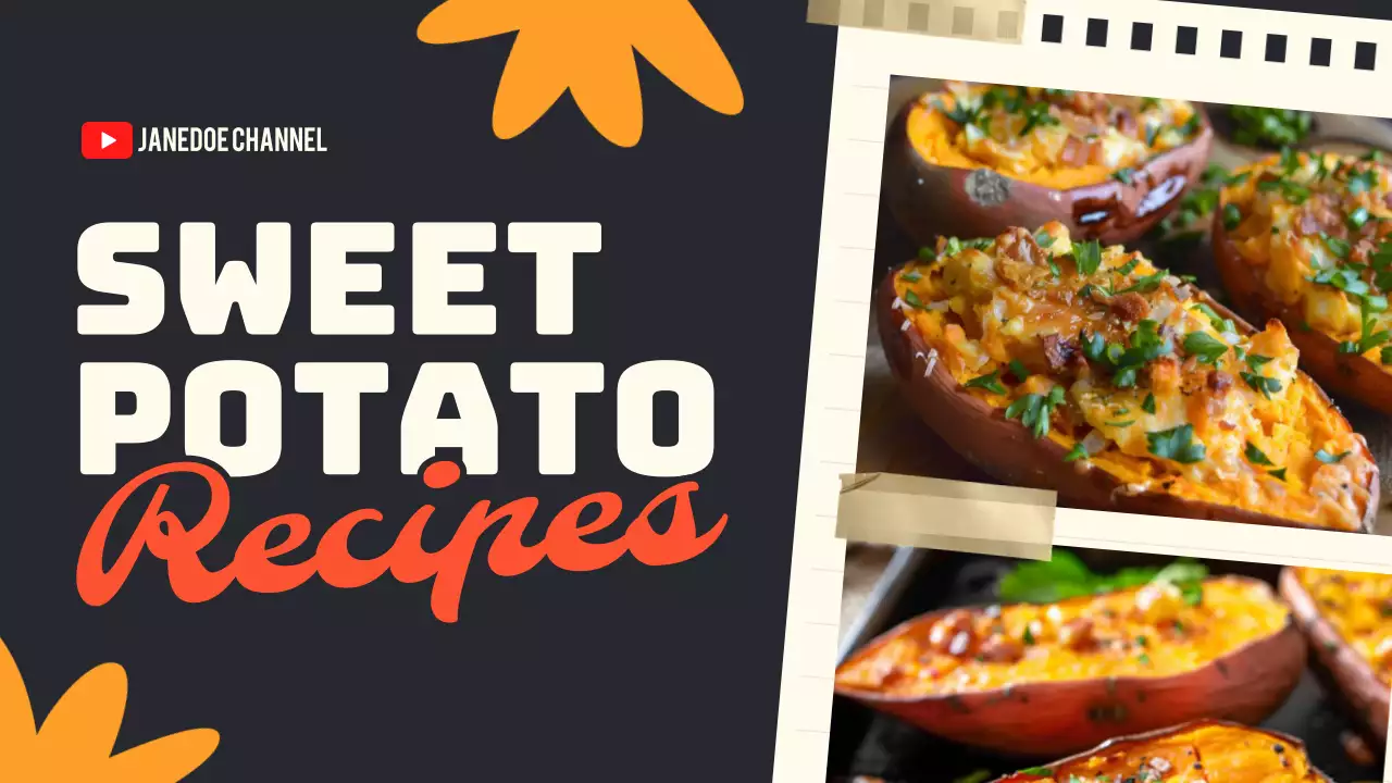 Black Modern Sweet Potato Recipe YouTube Thumbnail