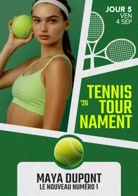 Green Grey Modern Tennis Tournament News