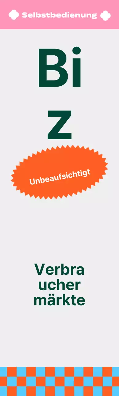 Lebendig gefärbtes gemustertes Convenience-Store-Quadrat-Luftzeichen mittlerer Größe