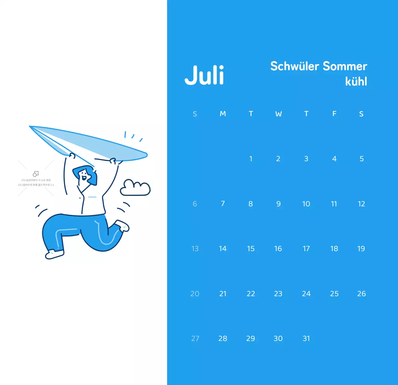 Kalender mit farbenfrohen und emotionalen Illustrationen