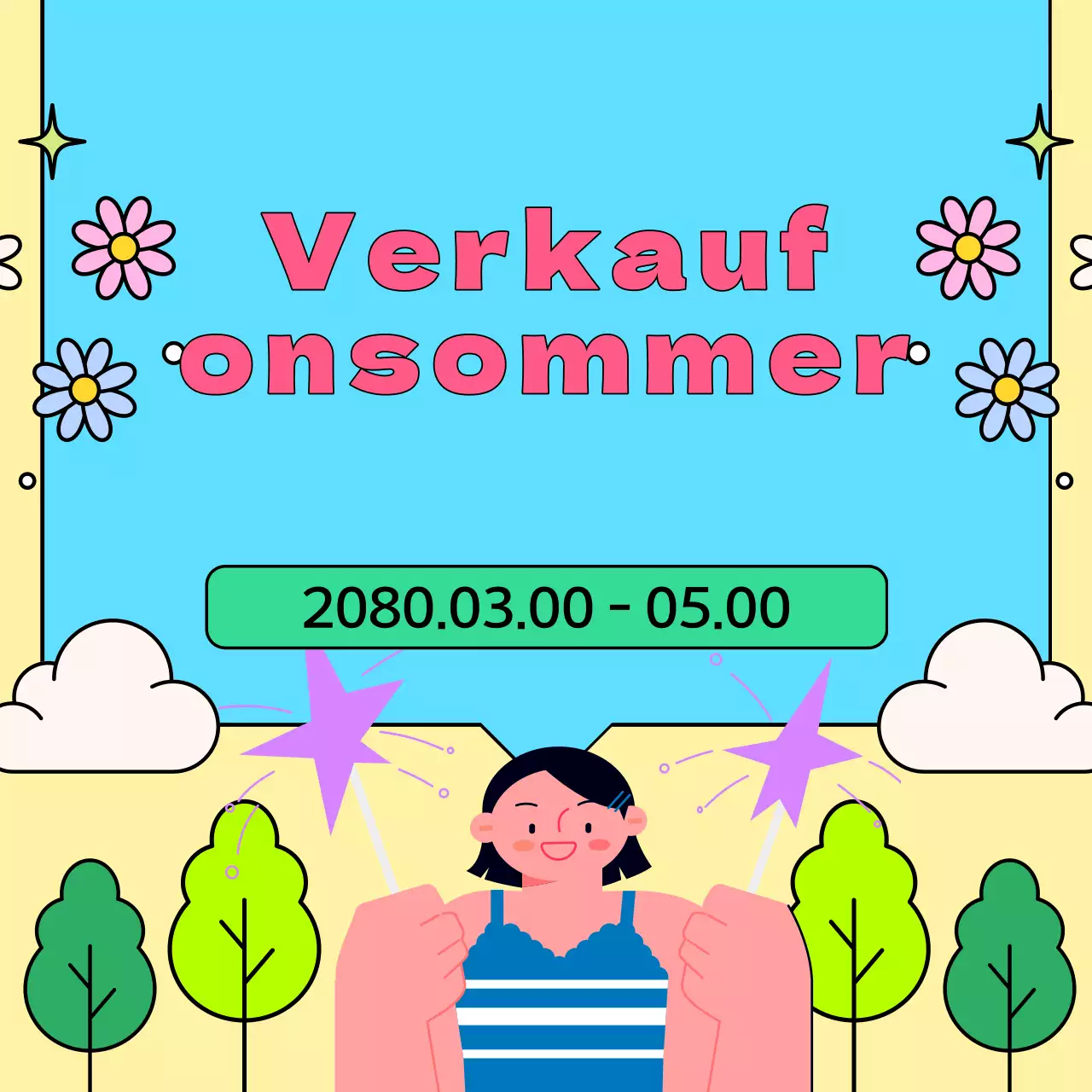 Ein Überblick über kitschige Sommerveranstaltungen in Hellblau und Rosa