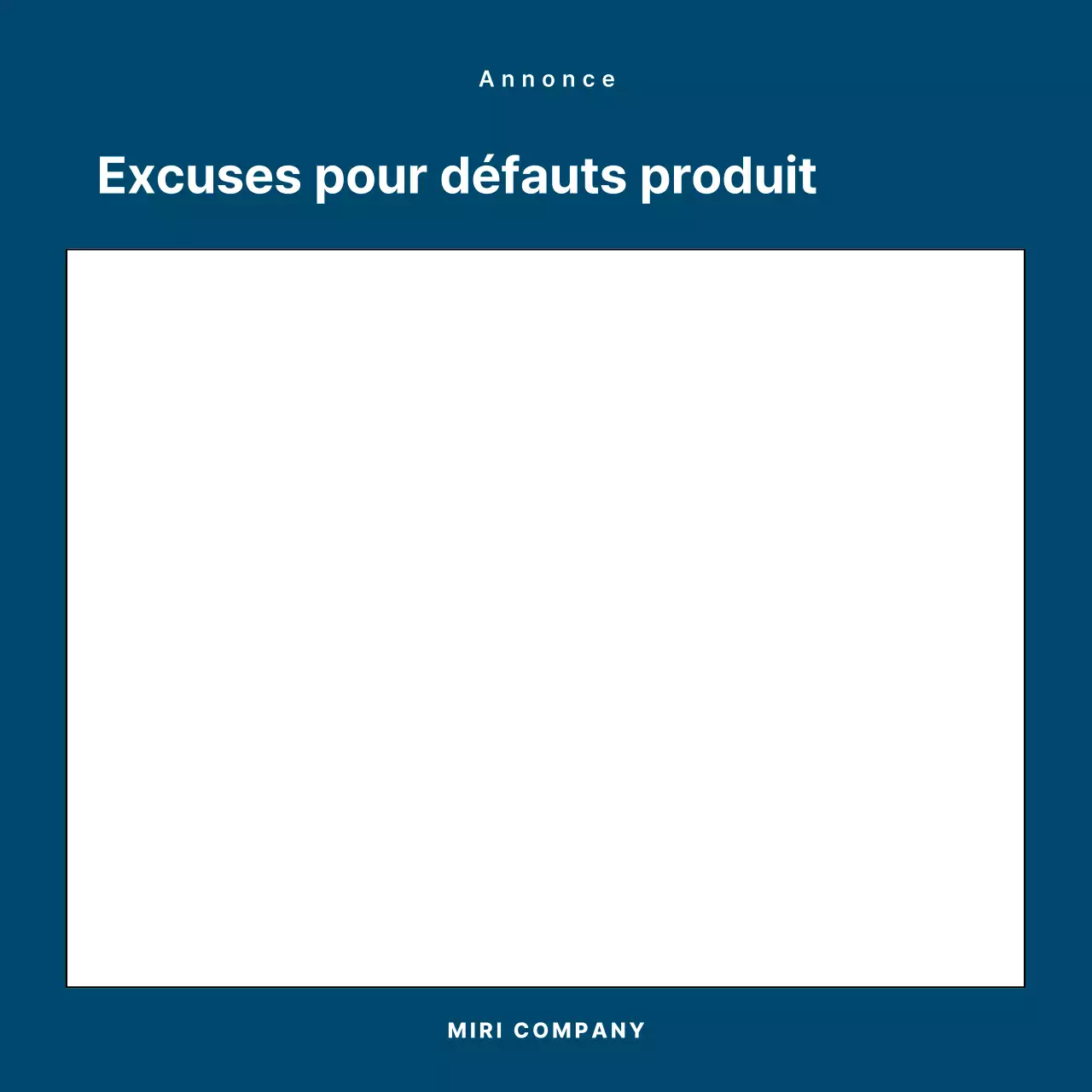 Une collection d'excuses simples en bleu