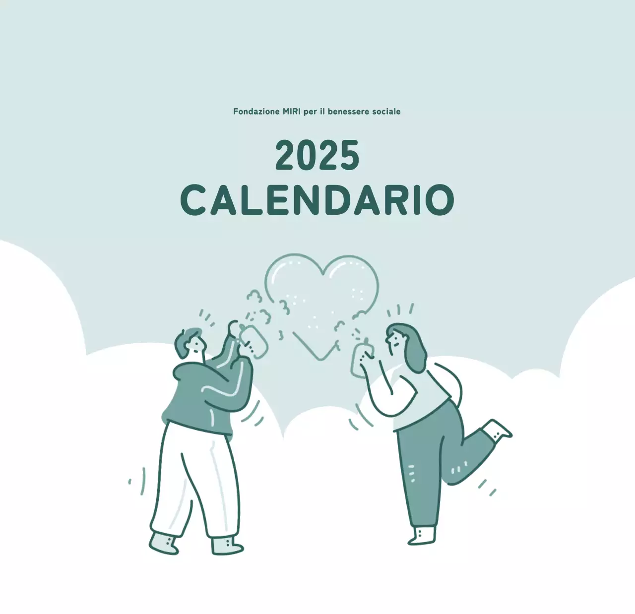 Calendari con illustrazioni colorate ed emozionali