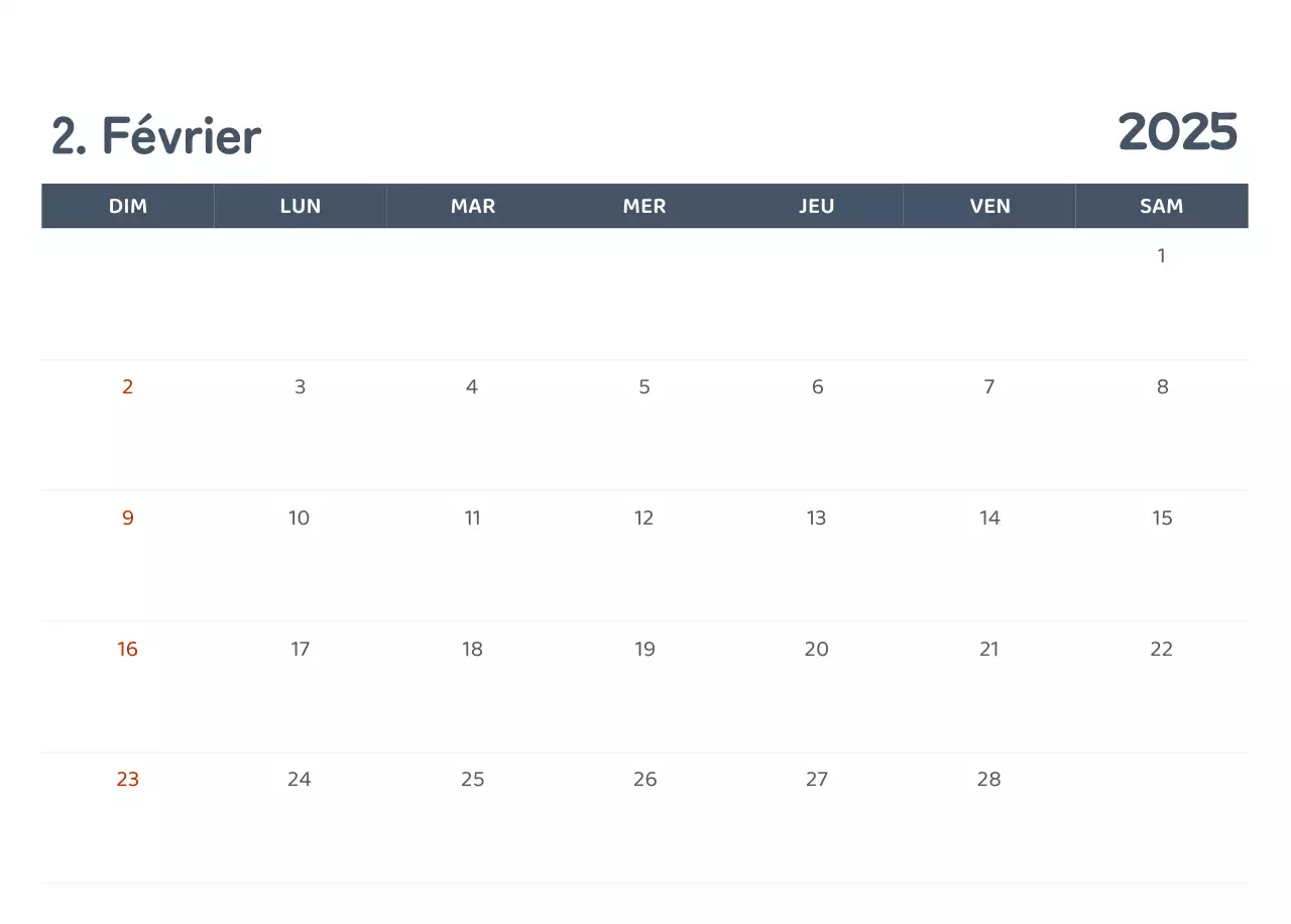 Calendriers avec illustrations colorées et émotionnelles