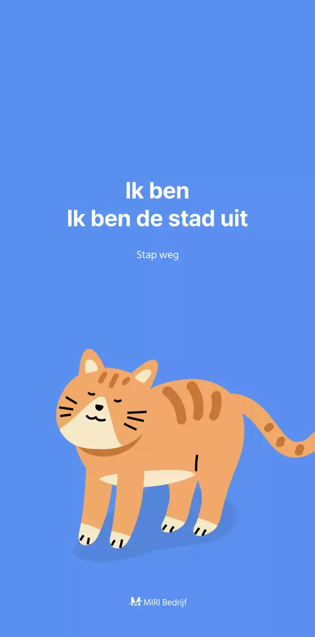 Motiverende kalender met energieke illustraties en positieve citaten op een lichtblauwe achtergrond