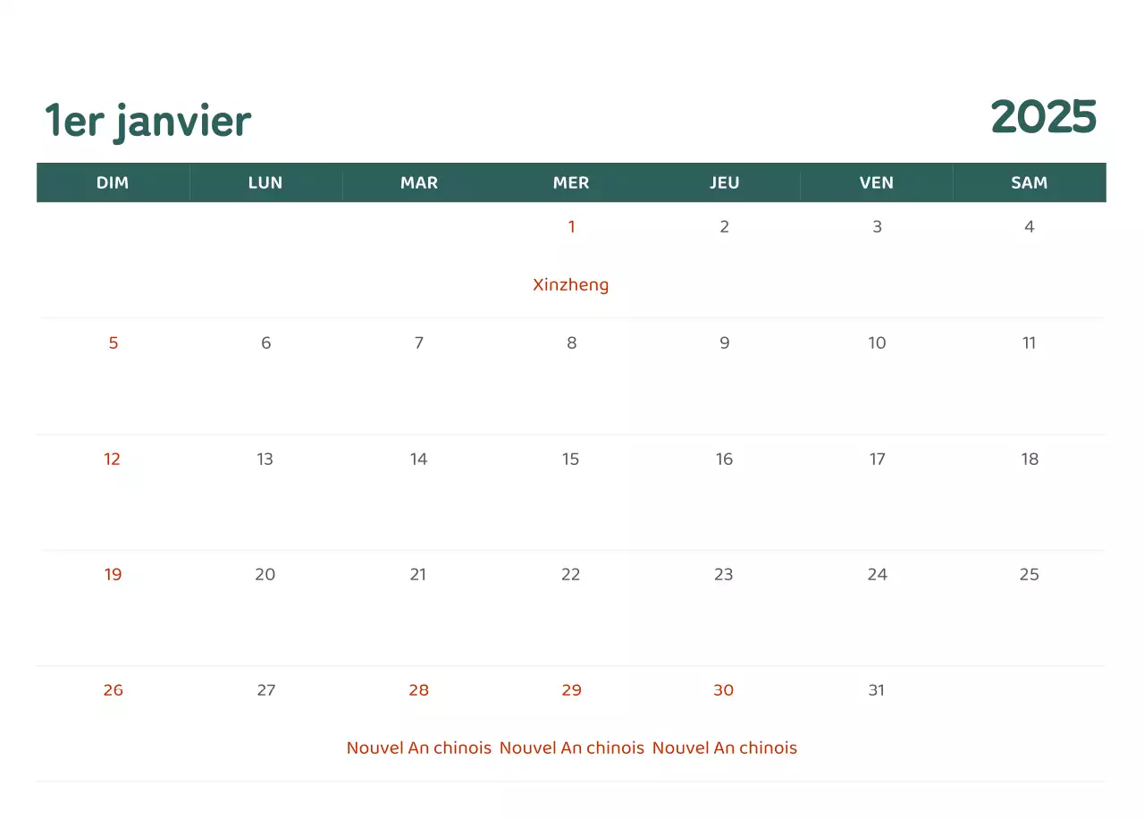 Calendriers avec illustrations colorées et émotionnelles