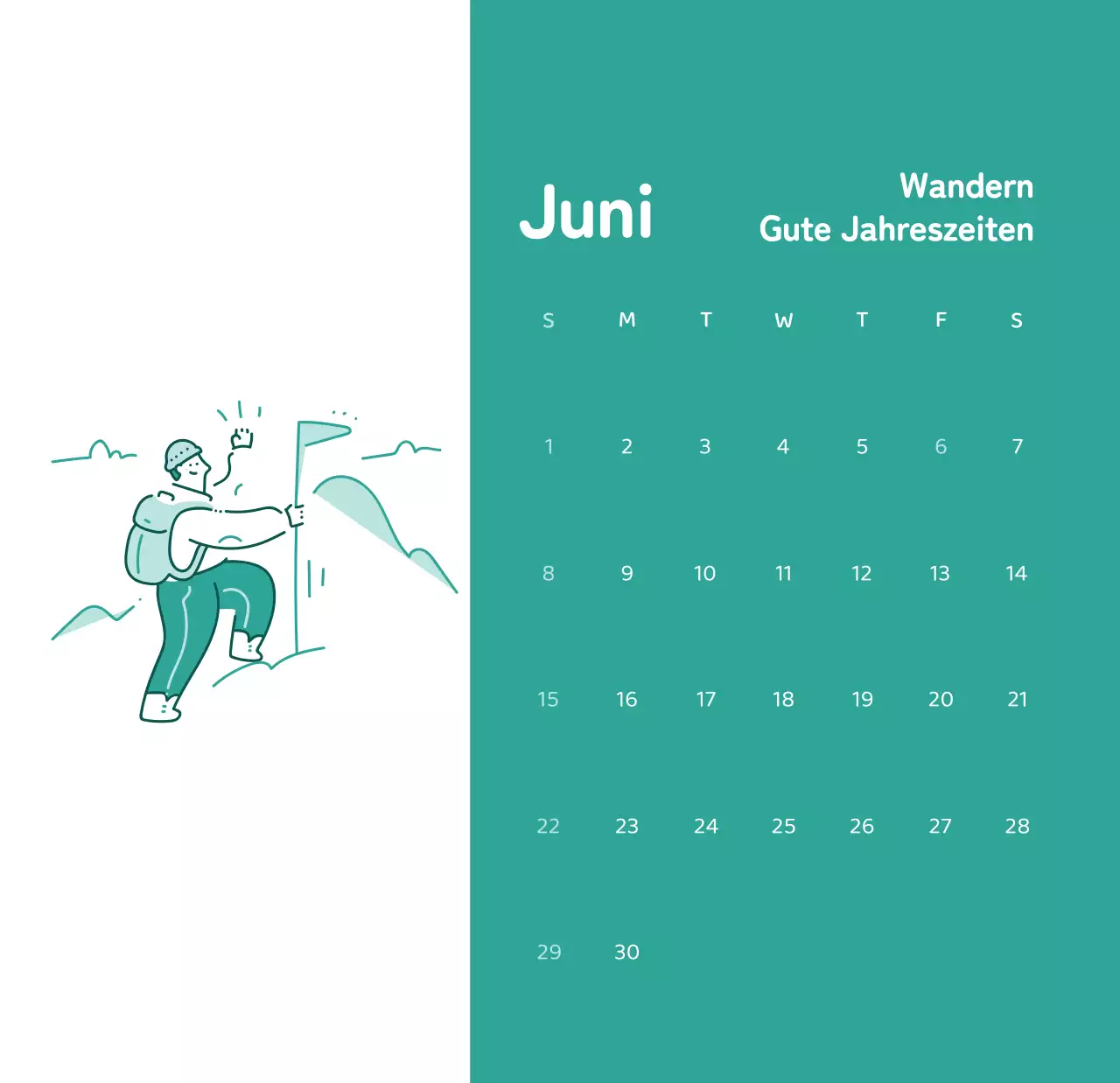 Kalender mit farbenfrohen und emotionalen Illustrationen
