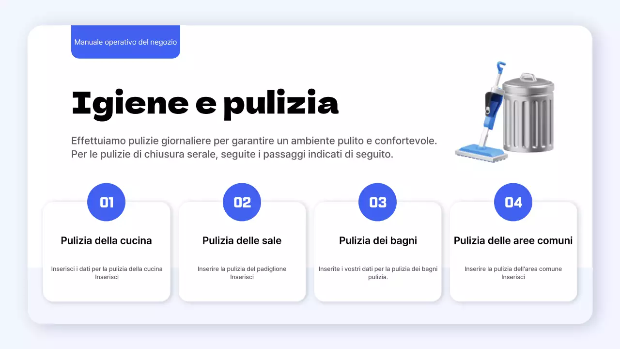 Guida agli standard operativi semplici per i punti vendita blu e gialli