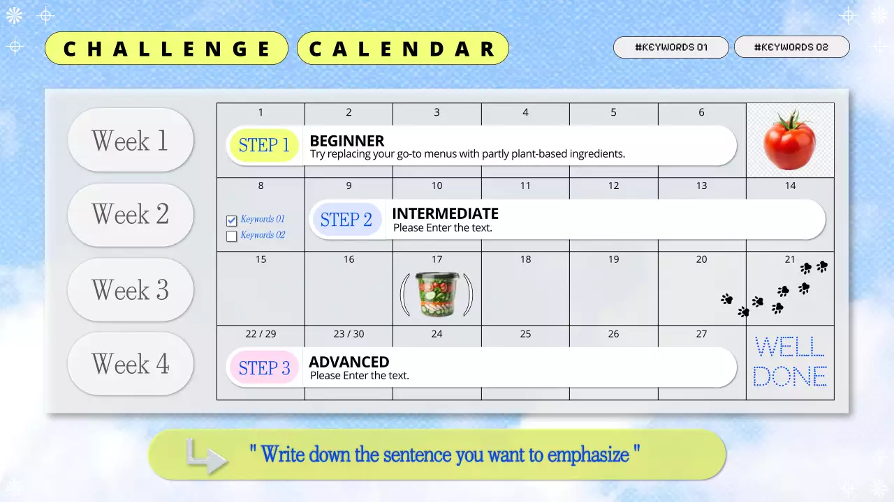 Blue Modern Healthy Promotion Presentation