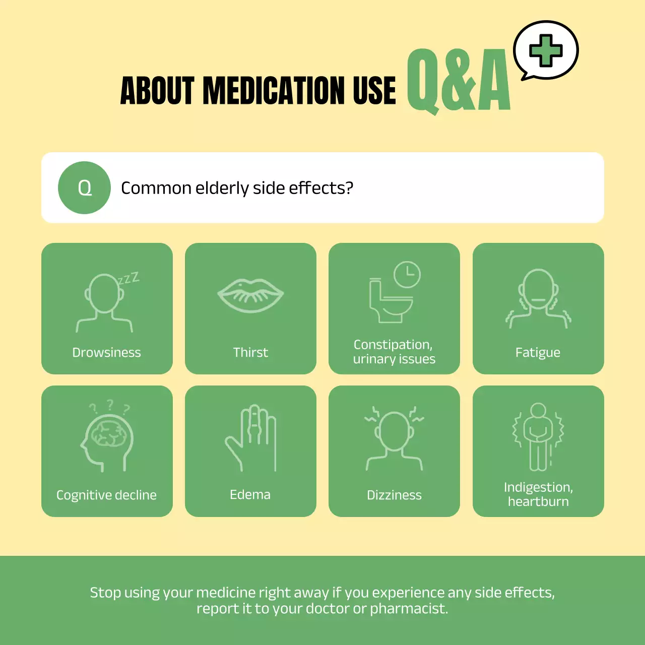 Green Minimal Medication Guide Instagram Carousel
