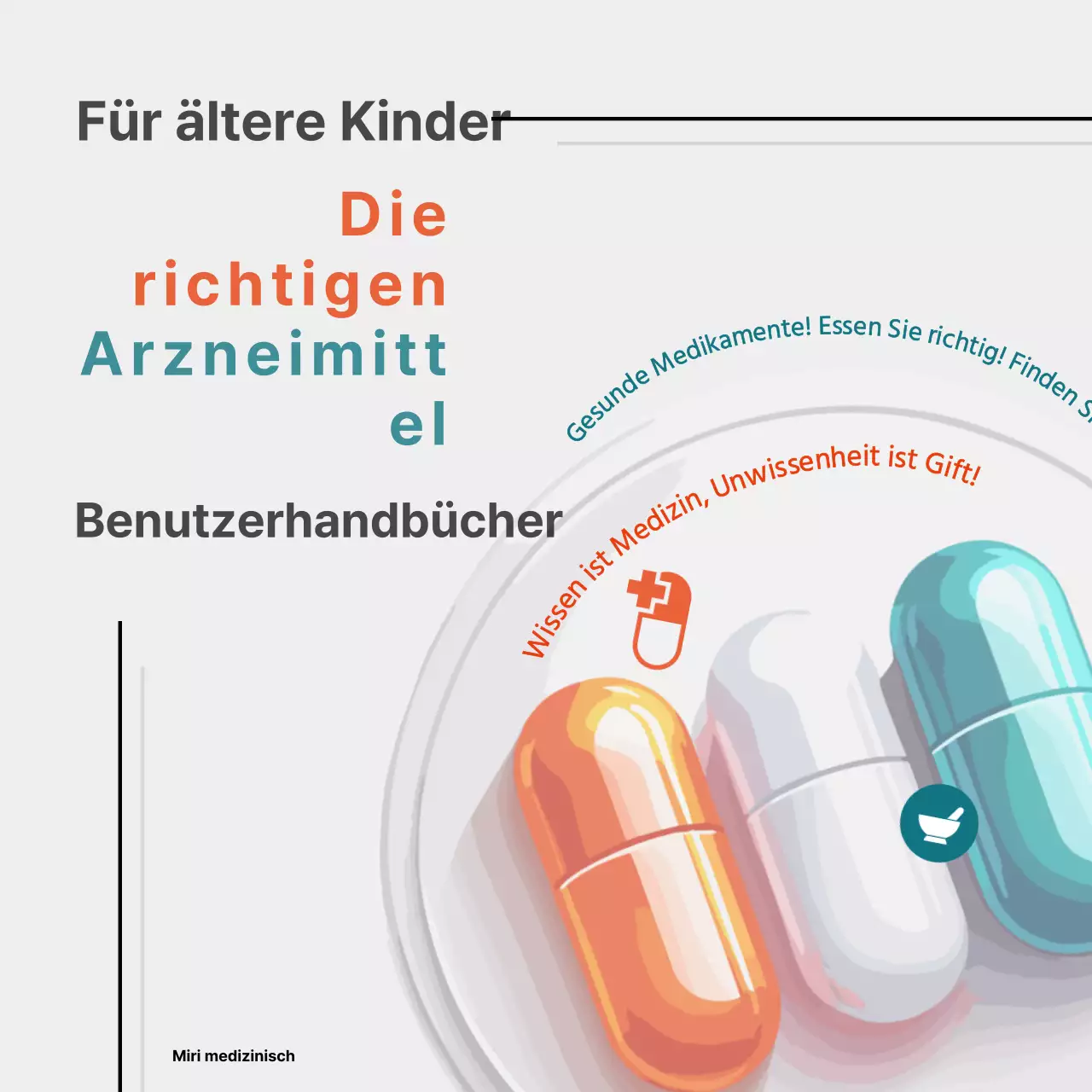 Ein einfacher, orangefarbener Leitfaden für die richtige Anwendung von Arzneimitteln