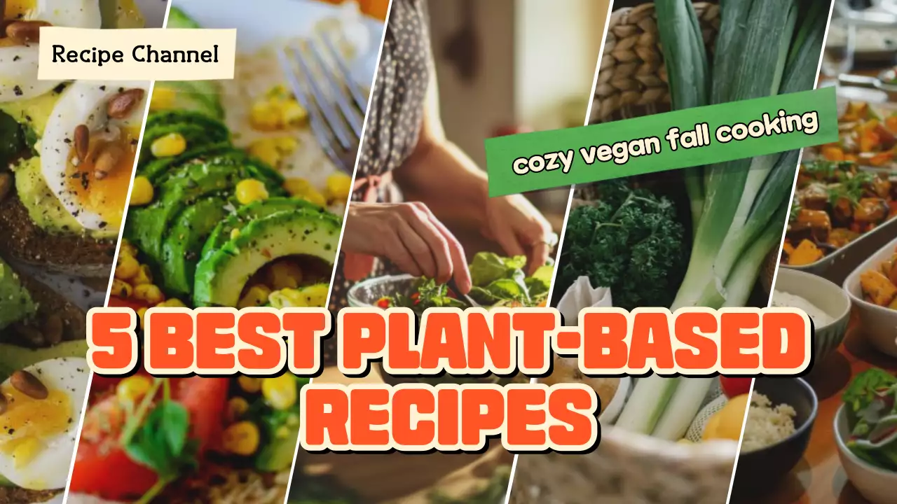 오렌지 트렌디 비건 레시피 유튜브 썸네일