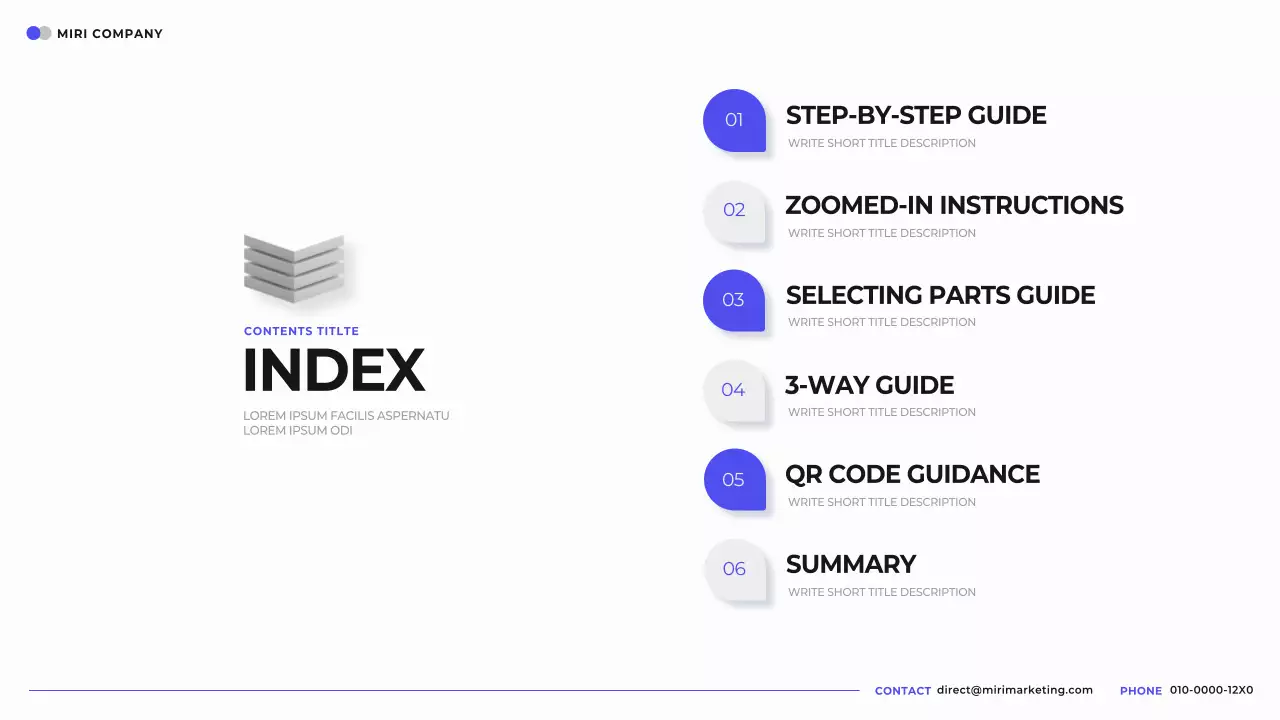 Blue Modern Company Guide Presentation