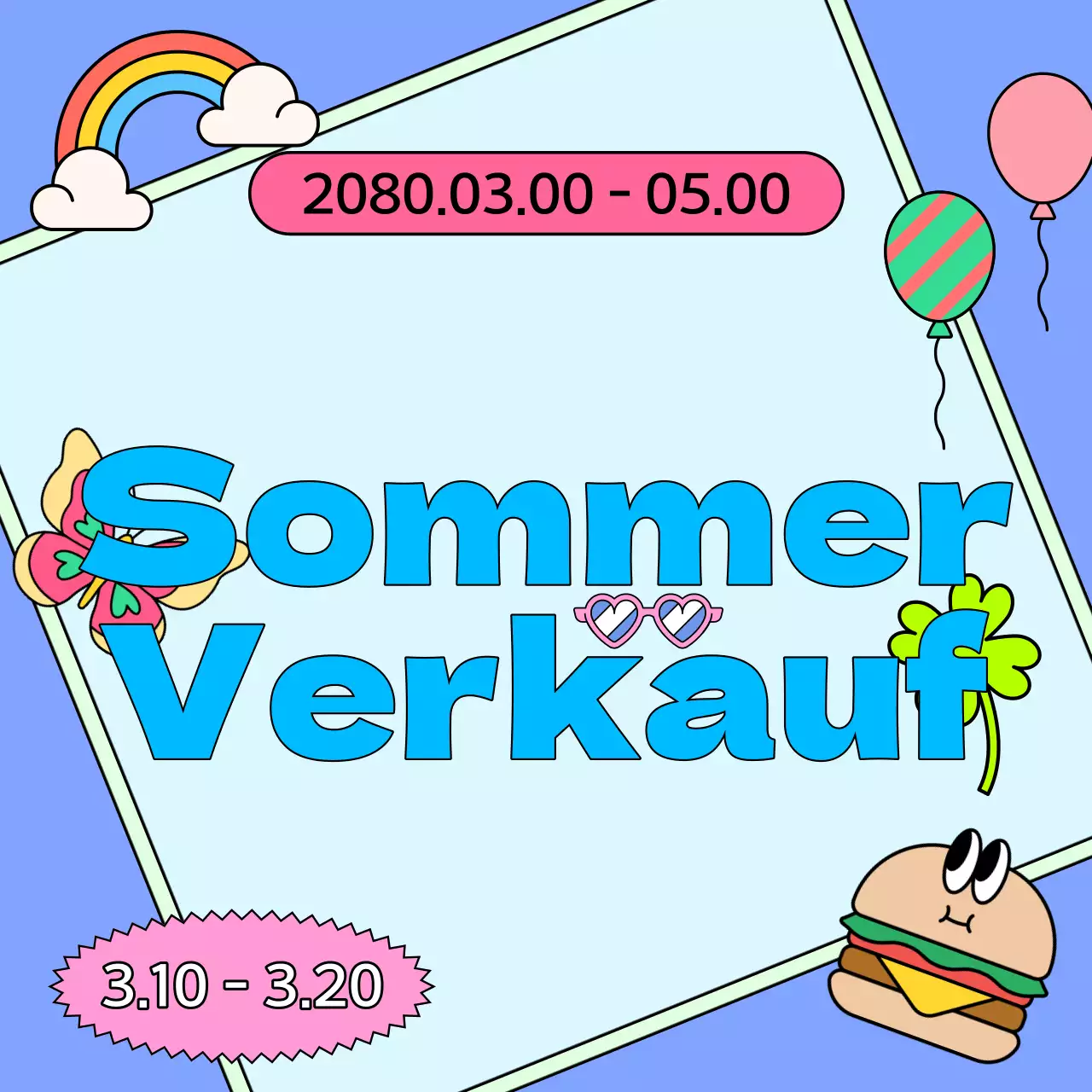 Ein Überblick über kitschige Sommerveranstaltungen in Hellblau und Rosa