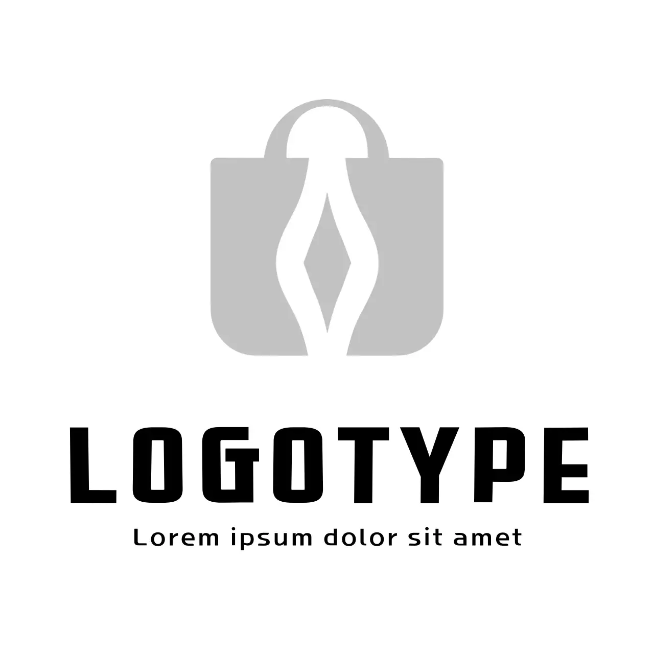 Grey Minimal Business Logo