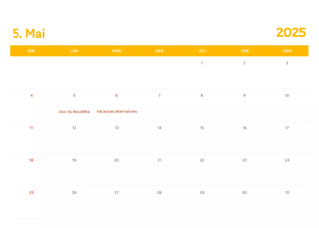 Calendriers avec illustrations colorées et émotionnelles