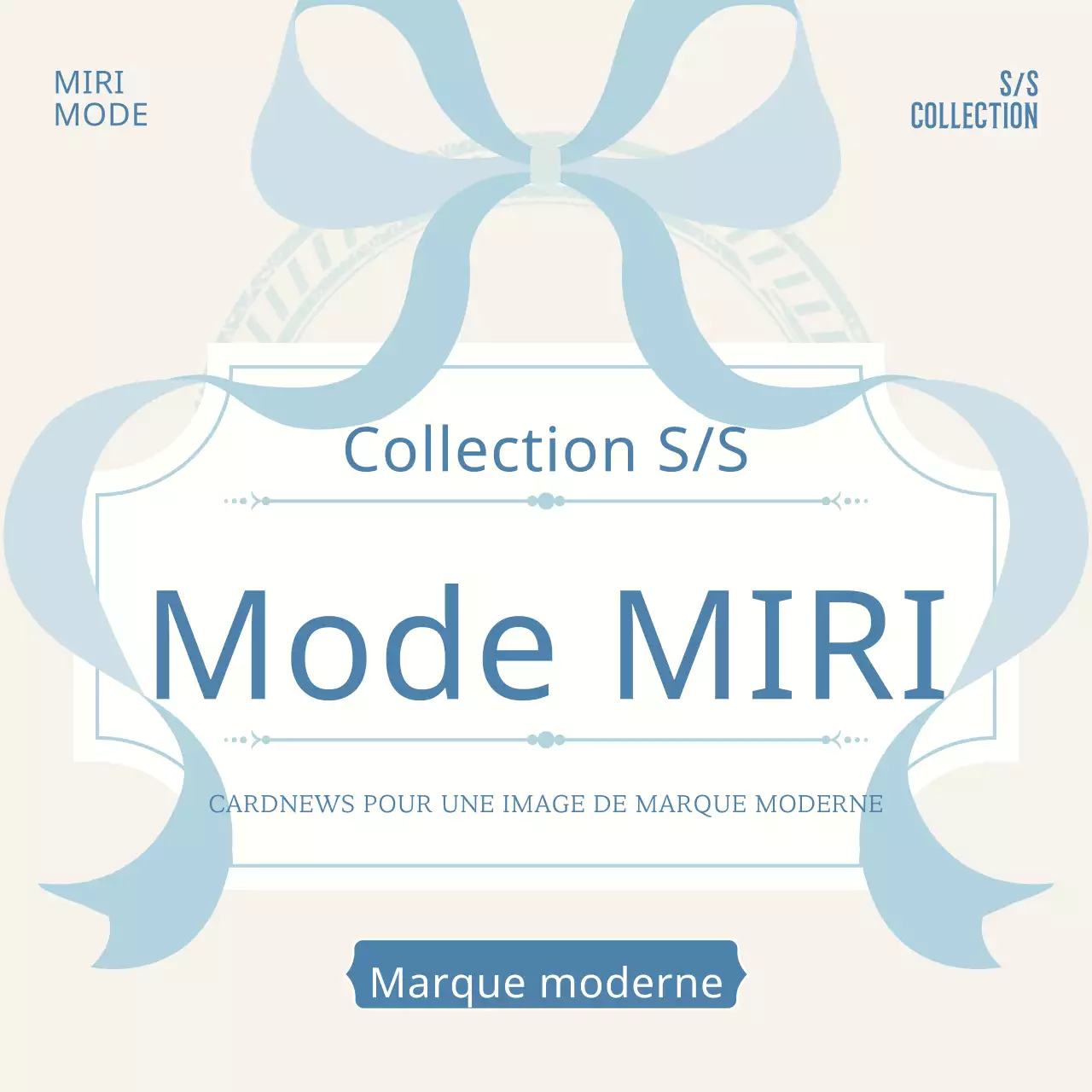 Accessoires classiques de la marque en ivoire et bleu clair