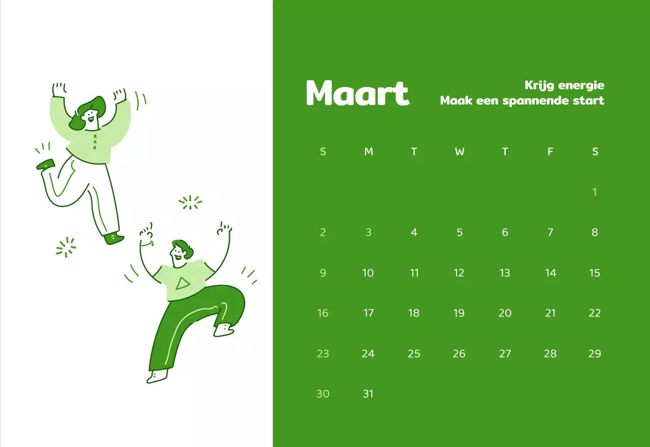 Kalenders met kleurrijke en emotionele illustraties