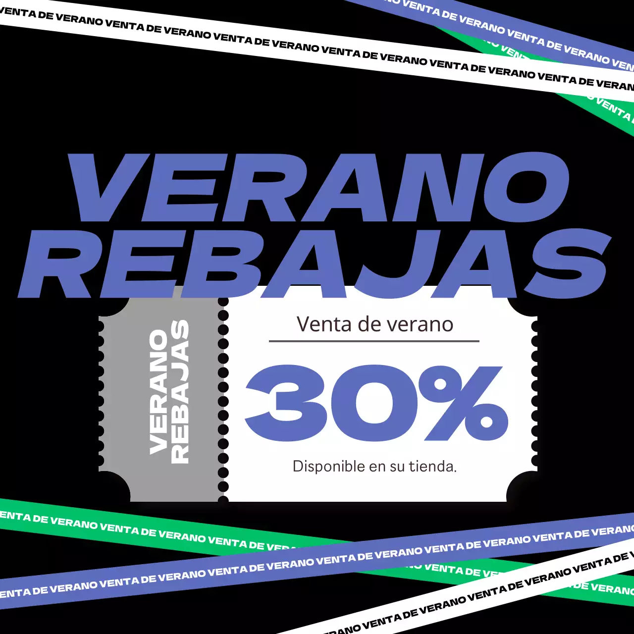 Una colección de rebajas de verano con toques morados y verdes